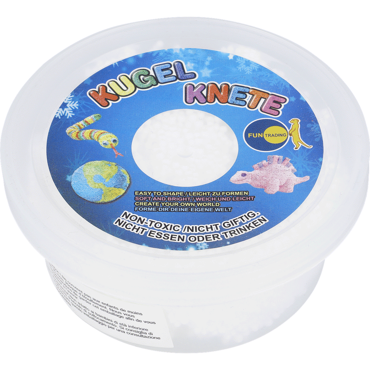 kugel, knete, knetmasse, spielzeug, töpfknete, Kugel, Knete, Knetmasse, Spielzeug, Rundform, Kugelspiel, Knete, Knete in Dose, Schneeflocken-Design, Non-toxisch