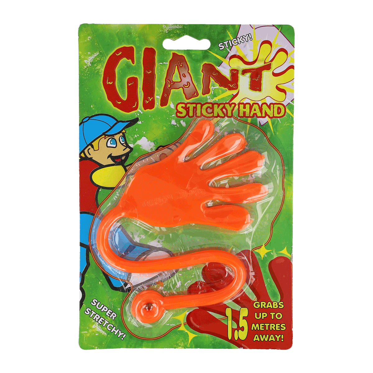 Gummi-Hand, Strechkabel, Hände-Spiel, Gummispielzeug, Kinderartikel, Giant Hand, Sticky Hand, Spielzeug-Hand, Gummi-Hand, Klebematerial, Giant's, Gantze Hand, Sticky Hand, Stretchy Spielzeug, Orange