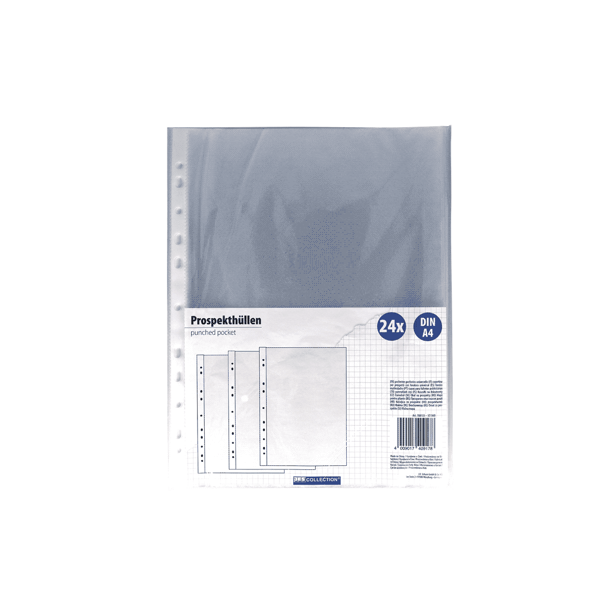 Lochschutzfolien?, Punched pocket, DIN A4, Hülle?, Prospektmappen, Punched pocket, DIN A4, Papierschutz, Ordnerhülle, Prospekthüllen, DIN A4, 24x, gepunchte Tasche, Hülle