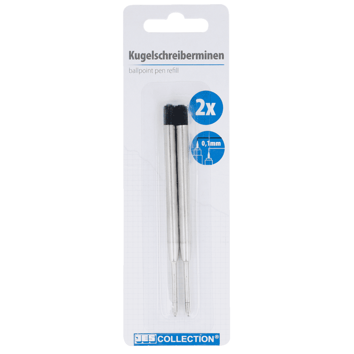 Kugelschreiber, Kugelschreibererset, Spitzkugelschreiber, 2x, Edelstahl, Kugelschreiber, Bleistift, Kugelschreiber-Minen, Ballpoint, 2x Minen, Kugelschreiber, Nachfüller, Metall, Silber, Stiftenspitzen