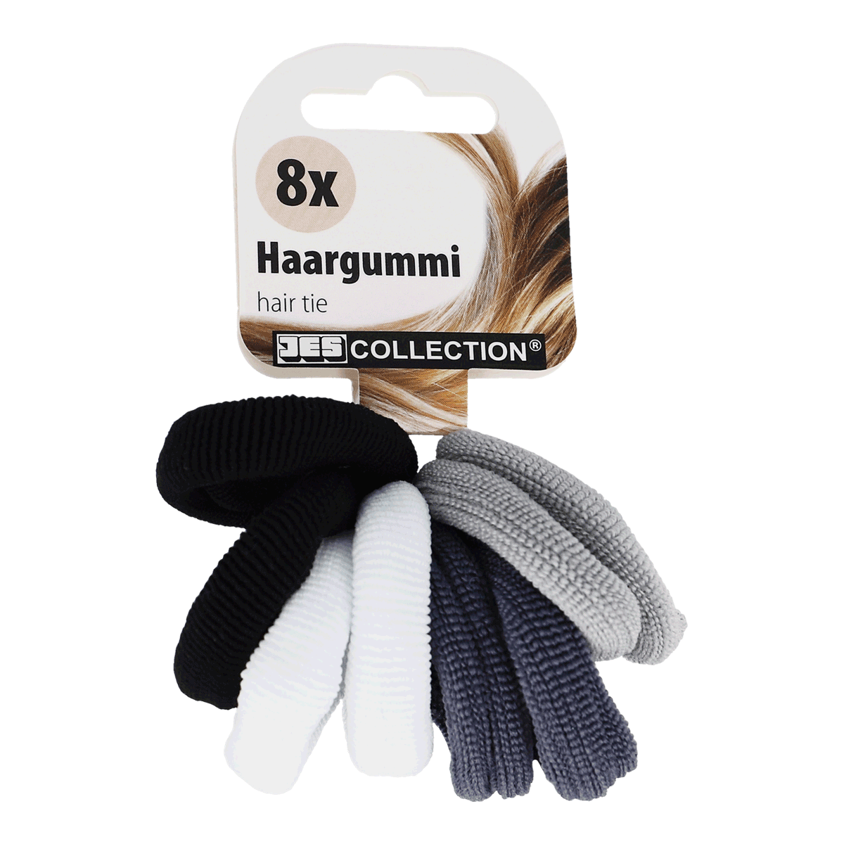 Haarband, Haargummi, Zubehör für Haare, Streifen, Farbvarianten, Haarband, Haarreifen, Gummiband, 8x, Collection, Haarband, Haargummi, 8x Haargummi, Haaraccessoire, Farbige Haargummis