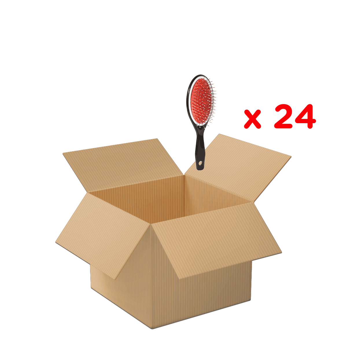 Kartonbox, Haubenbürste, Set, Kartonverpackung, Aufbewahrungsbox, Box, Kartonschachtel, Haarbürste, Verpackung, Menge 24, Karton, Kiste, Verpackung, Versandkarton, offenes Box