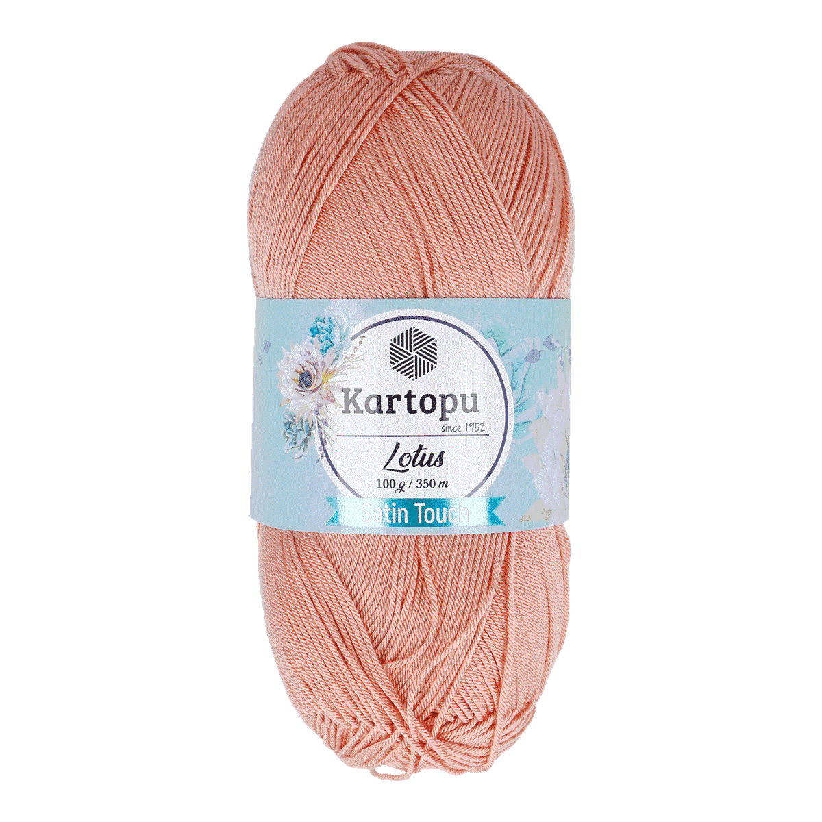 Strickgarn, Satin-Touch, Pfirsich, Garnrolle, 100 g/350 m, Sockenwolle, Makro-Label?, Pfirsichfarbend, Garnrolle, Lotus Satin Touch, Satin-Garn, Lotus-Garn, Pfirsichfarbe, SporteGewicht, 100 g / 350 m