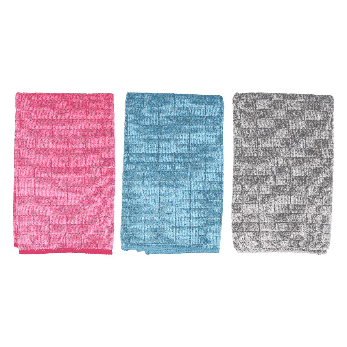 towels, handtowel, washcloth, set, grid pattern, handtücher, tuch, set, frottee, karo, towels, Badehandtuch, Gittermuster, pinkes Tuch, blaues Tuch, graues Tuch