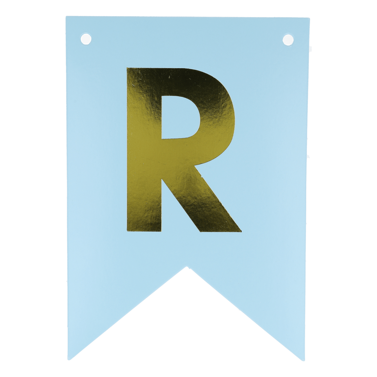 banner, flag, letter R, gold foil, light blue, Banner, Flag, Polygon, R, Gold, Flagge, Banner, Buchstabe R, metallisches Gold, helles Blau