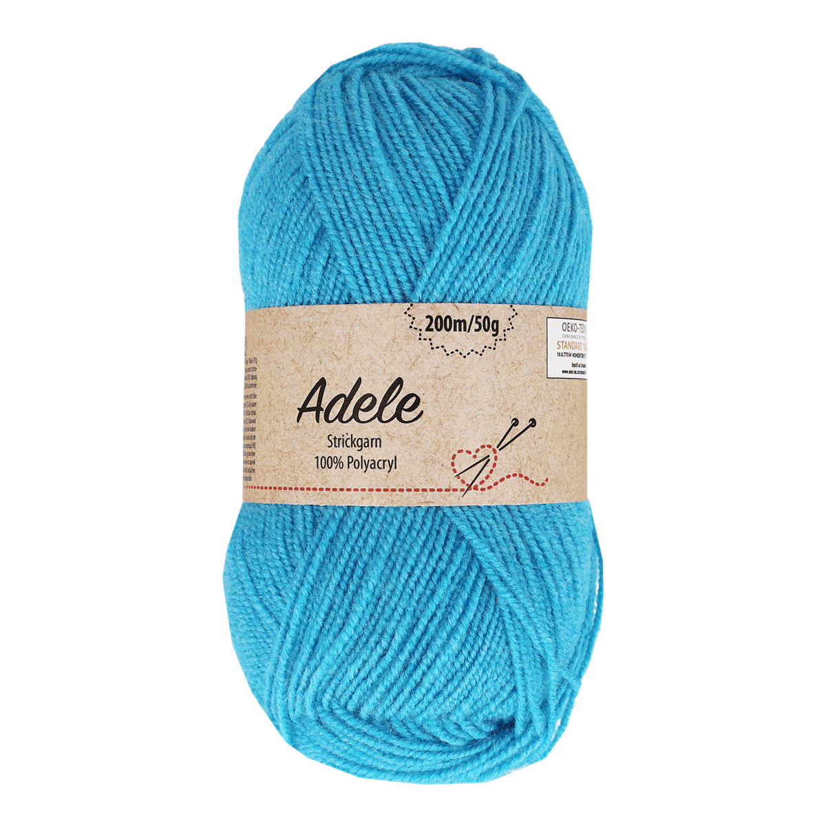 Wolle, Strickgarn, 100% Polyacryl, blau, Garnrolle, Strickgarn, 100% Polyacryl, hellblau, Garnrolle, 200m/50g, Adele, Strickgarn, Polyacryl, 100% Polyacryl, Türkis