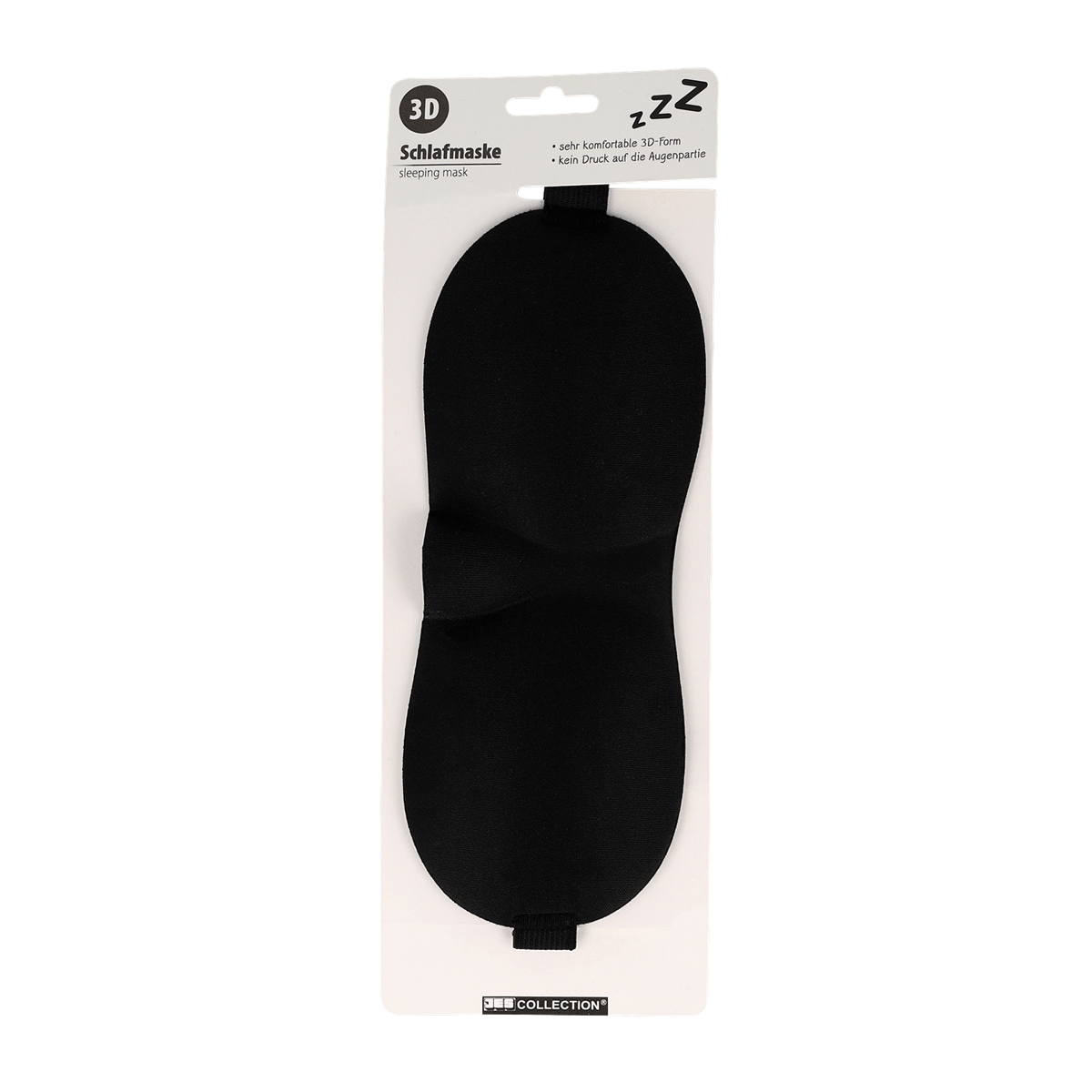 Schlafmaske, Schlafmaske 3D, Schwarz, Nachtmaske, Bequeme Passform