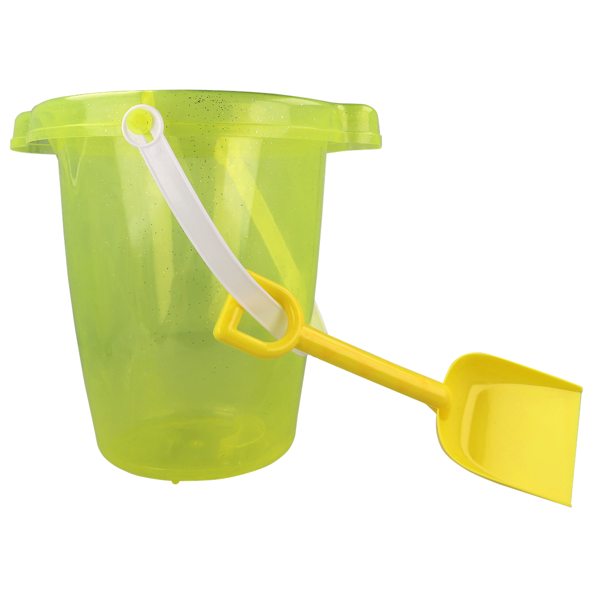 Sandkasten, Eimer, Schippe, Kugelgriff, Neon grün, Strandkorb, Sandkasten-Spielzeug, Sandkasten, Schaufel, Grün, Strandkorb, Schaufel, Eimer, Kübel, Gelb