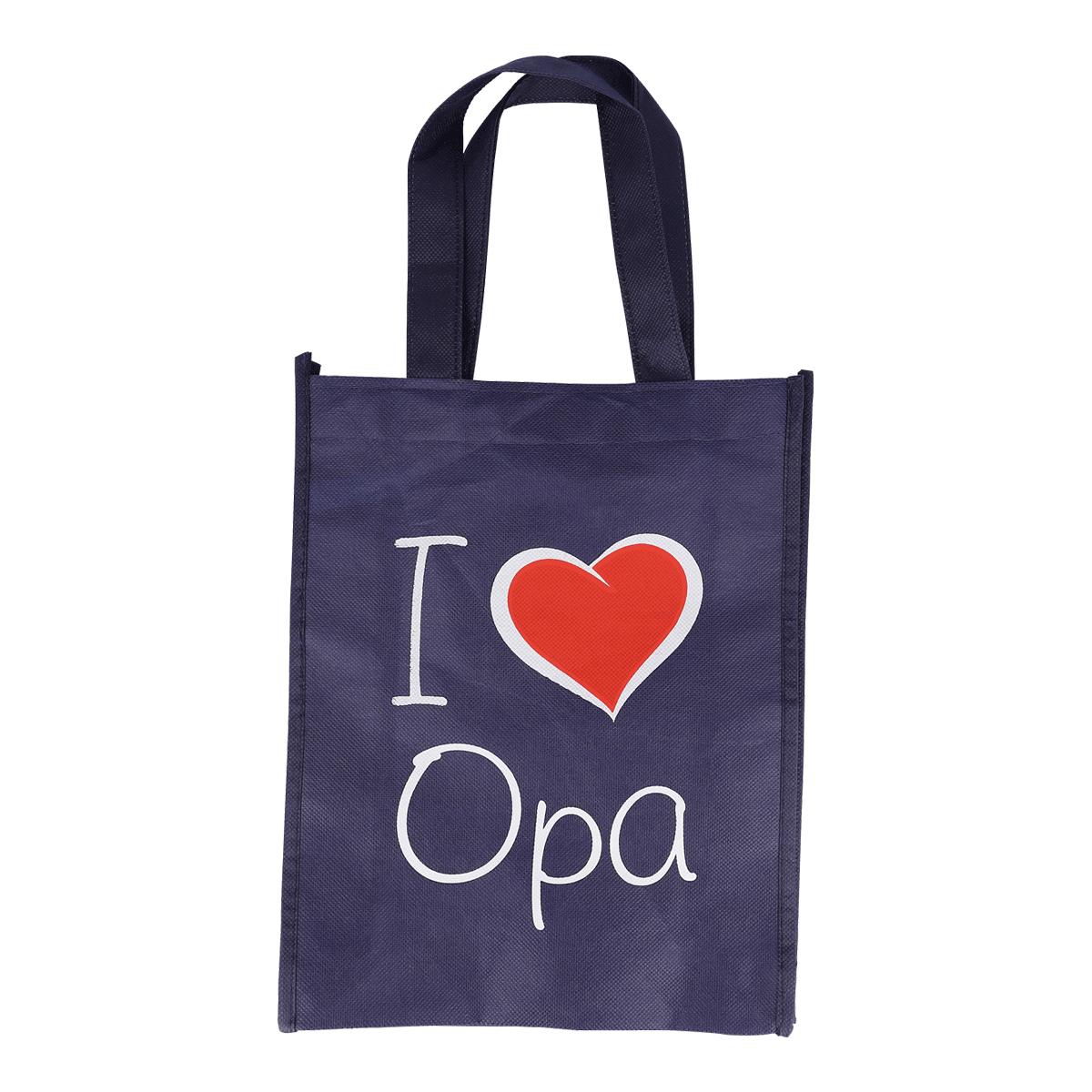 Tasche, Stofftasche, Tragetasche, Herz, I love Opa, Tasche, Canvas, Navy, Herz Grafik, I love Opa, Tasche, Tragetasche, Tote, Jutetasche, I Love Opa Tasche