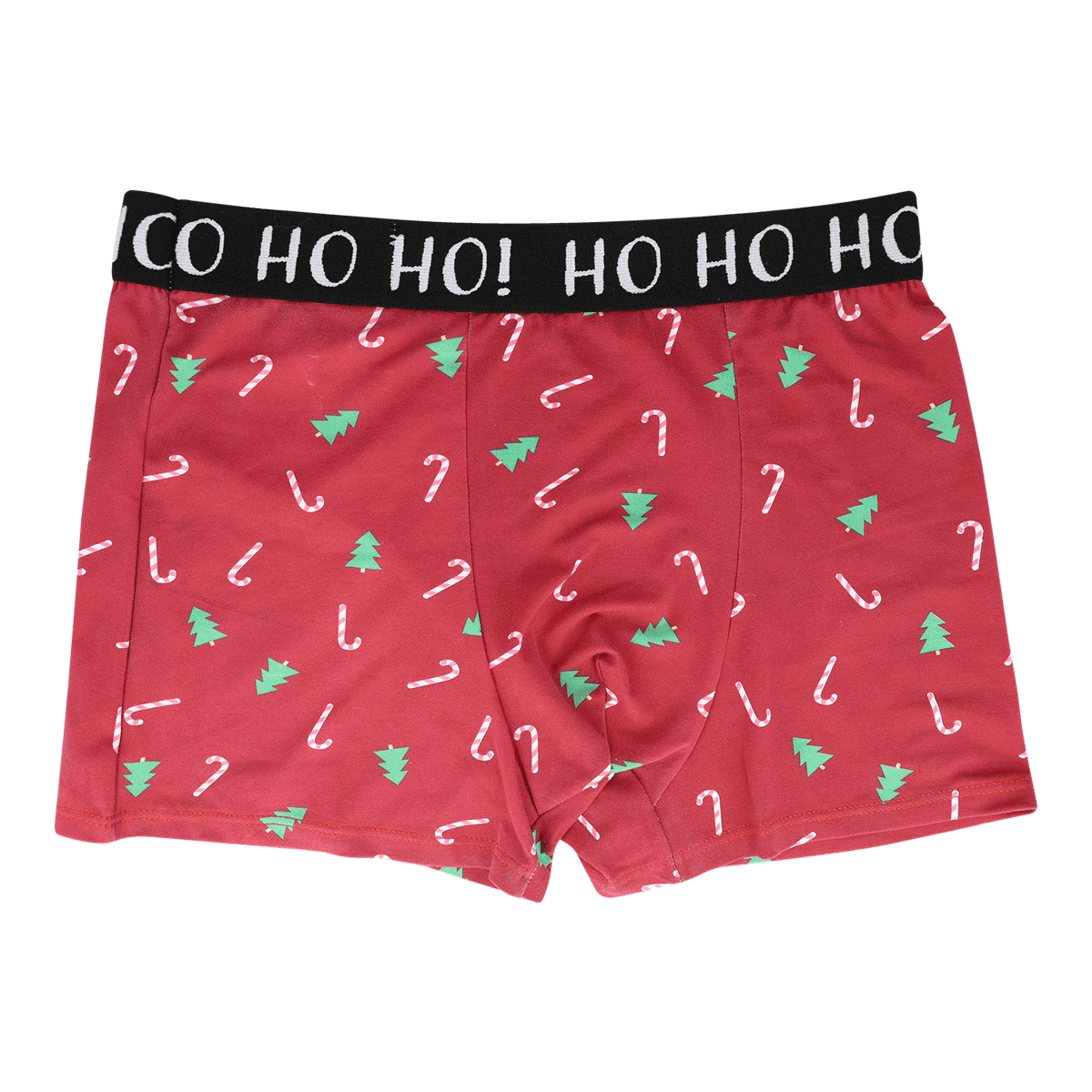 boxer slips, rot,  Feiertagsmuster, Zuckerstange, Bäume
