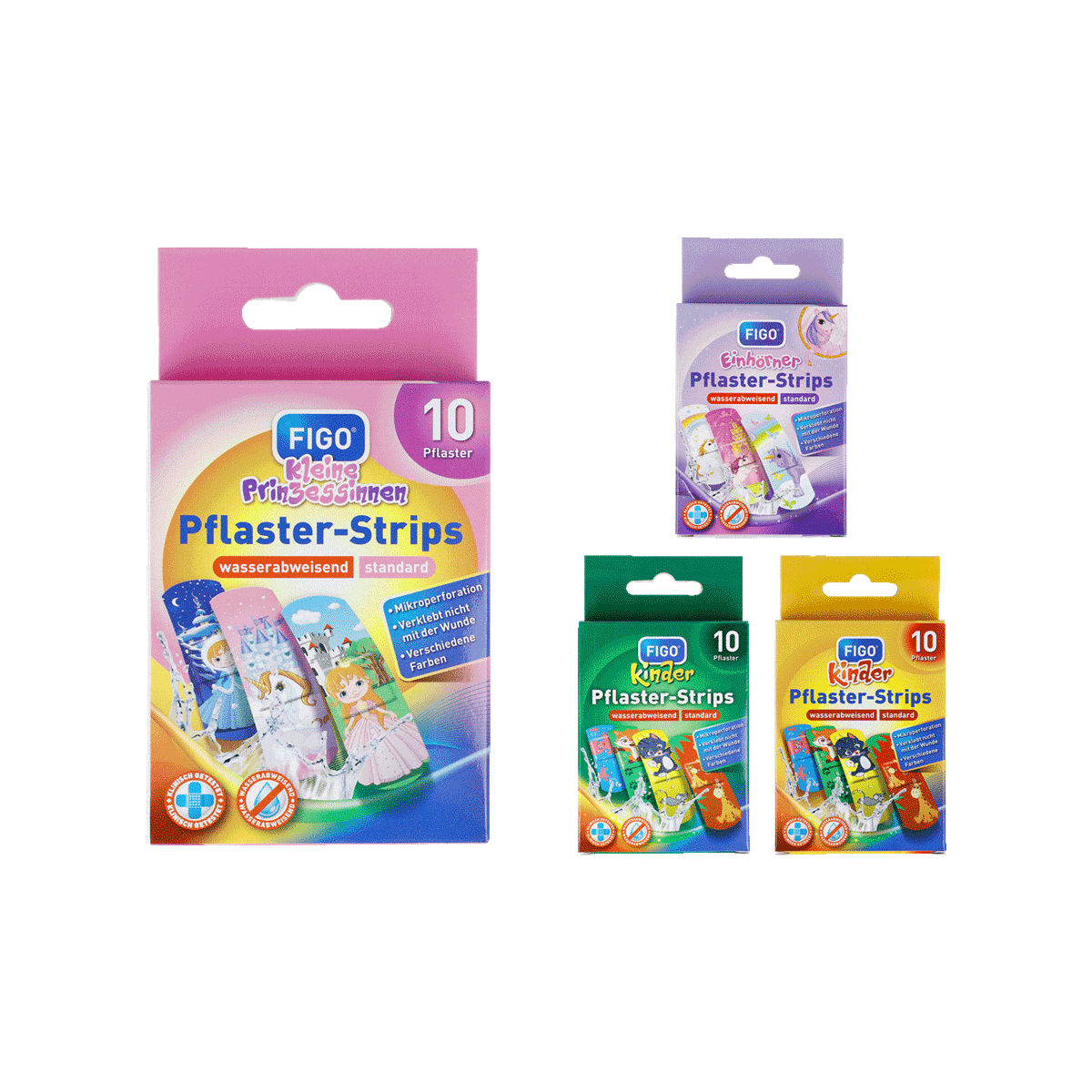 Pflaster-Strips, Wasserabweisend, Kinder, Kleine Prinzessinnen, Pflaster-Set, Pflaster-Strips, Wasserabweisend, Kindergarten, Prinzessinnen, Set, Pflaster-Strips, Kleine Prinzessinnen, Wasserabweisend, Standard, Mikroperforation