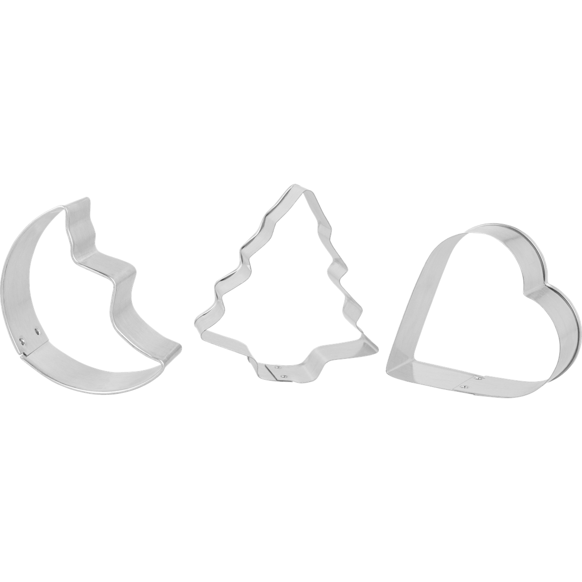 Ausstecher, Keksausstecher, Backformen, Metall, Herzsternmond