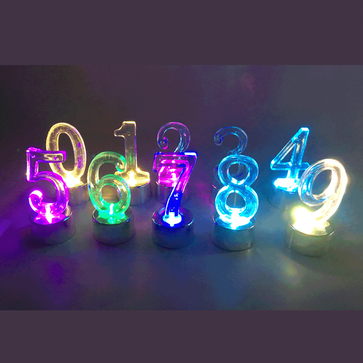 LED, Neon, Ziffern, Nummern, Lämpchen, LED, Nachtlicht, Ziffern, RGB, Lampendekoration, neon Zahlen, LED Zahlen, bunte Zahlen, Leuchtende Ziffern, numerische Ziffern