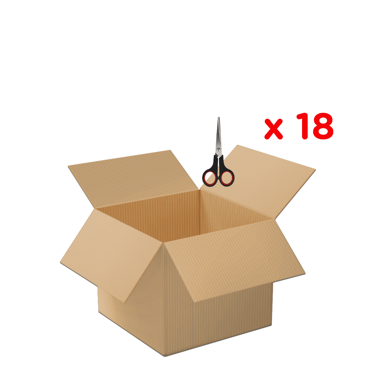 Kiste, Karton, Schere, Box, Verpackung, Kartonbox, Offene Box, Schere, Packkarton, Umfang x18, Kartonbox, Paketkarton, Schere, geschnitten, Versand