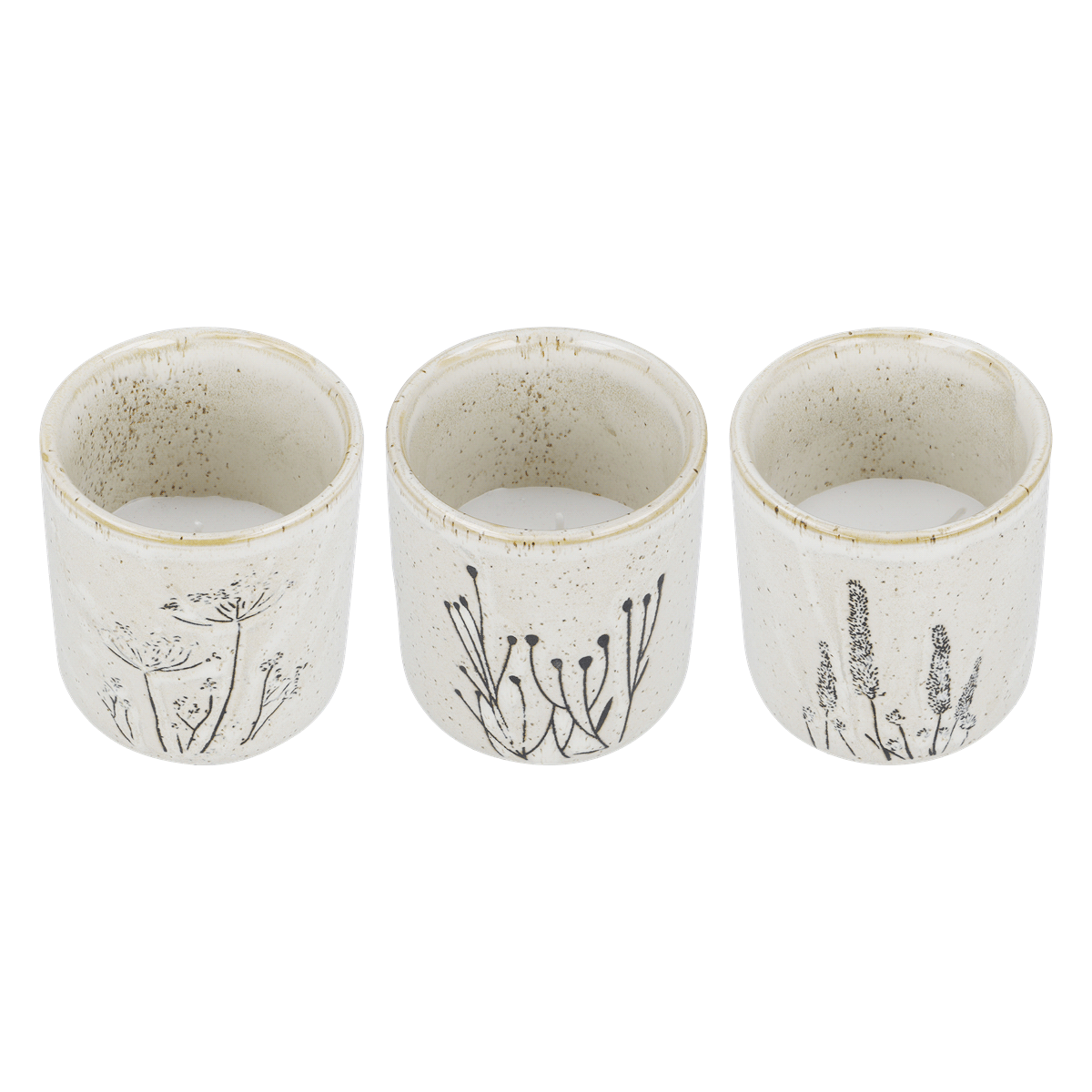 keramik, tasse, blumenmuster, beige, hurricane