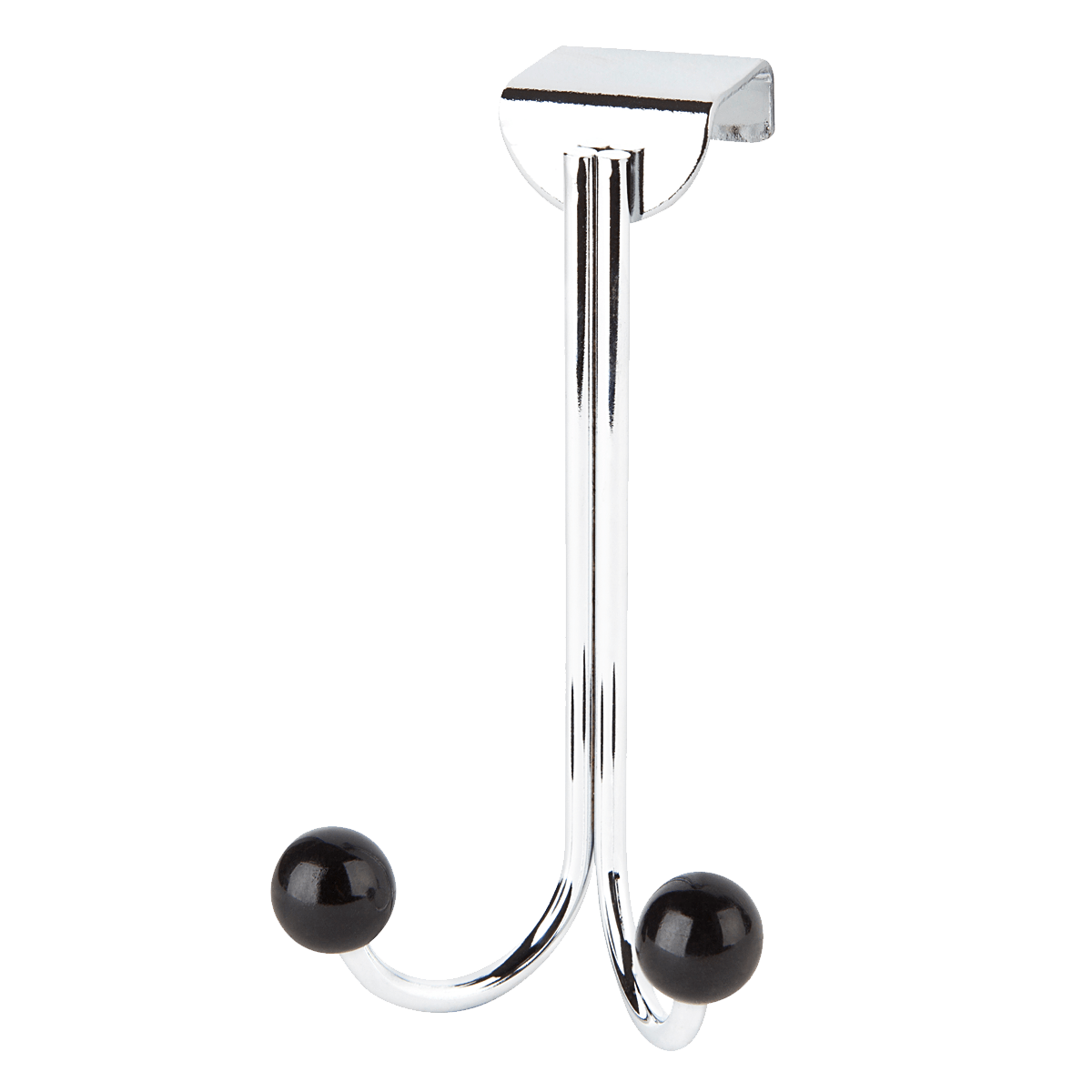 piercing, ohrring, ohrring_object, doppelter haken, perlen akzent, Haken, Kleiderhaken, Wandhaken, Chrom, Metall, Schwarz, Kugelknopf, piercing, ear hanger, ear hook, metal, chrome