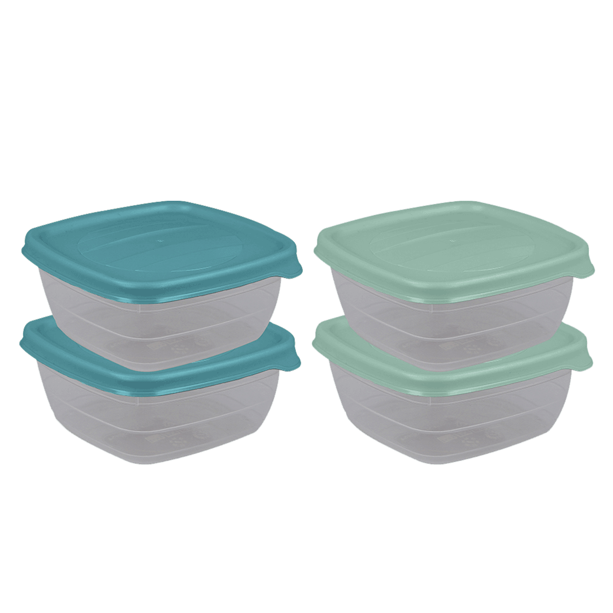 Aufbewahrungsdose, Lunchbox, Glasbehälter, Frischebehälter, Set von 4, Aufbewahrungsdose, Lunchbox, Stapelbar, Kunststoff, Mehrfachset, Snackbox, Lunchbox, Plastic, Boxes, BPA-free