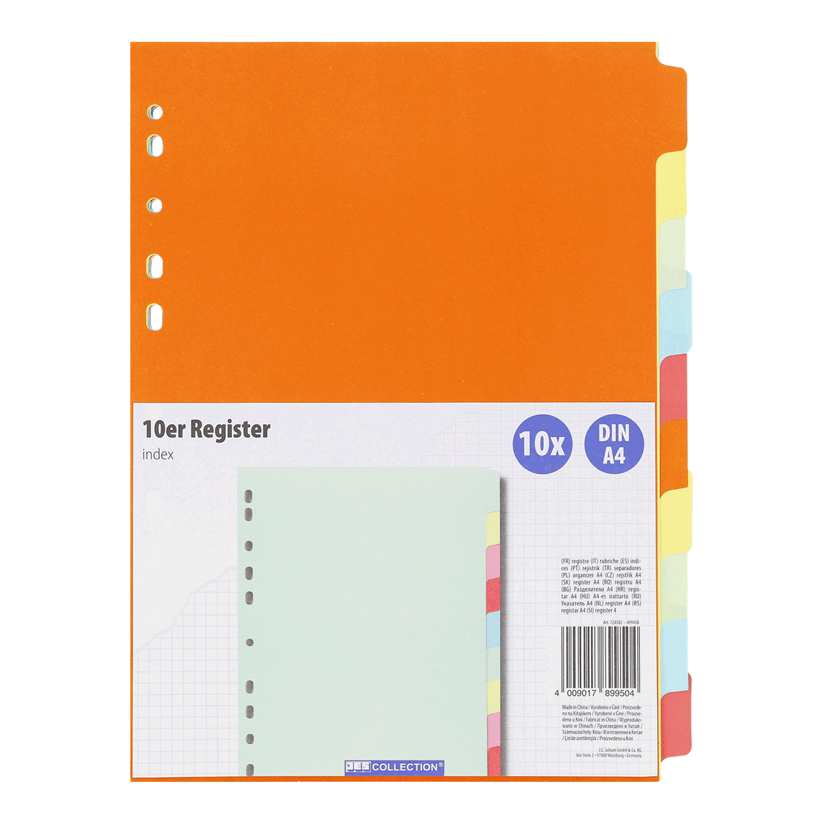 Ordner, Register, DIN A4, 10x, bunt, Ordner, Register, DIN A4, 10x, bunte Registerkarten, Ordner, A4, DIN, Register, 10x