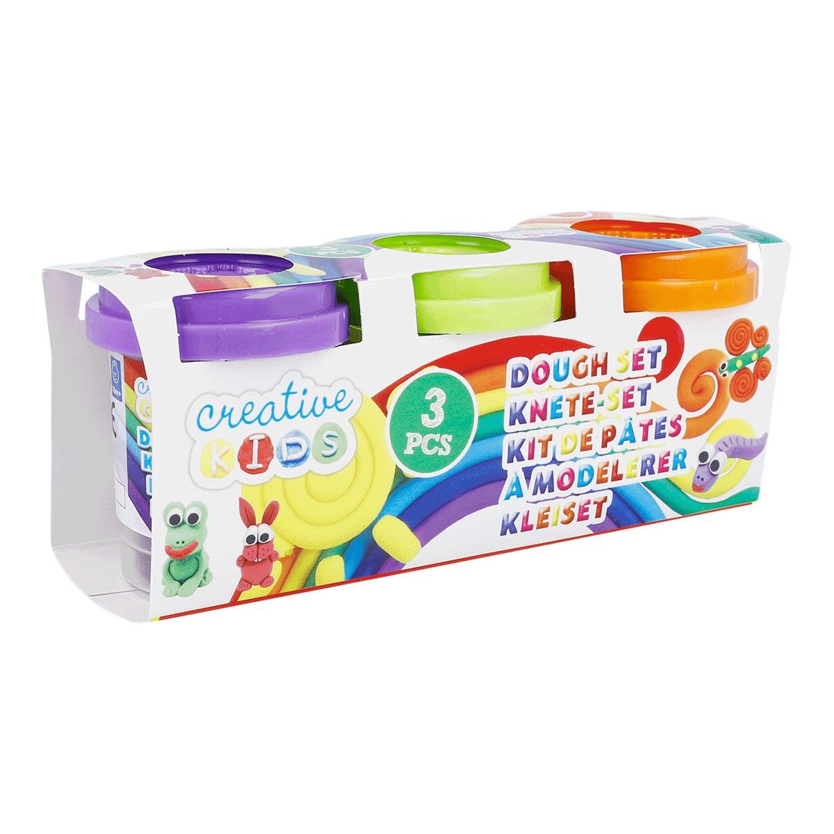 Knete, Doh Set, Knete-Set, Knetmasse, Kinderkunst, Dough Set, Knete, Knetmasse, 3 Stück, Kinderbedarf, Knete, Knetset, Dough Set, Kunstset, Kinderartikel