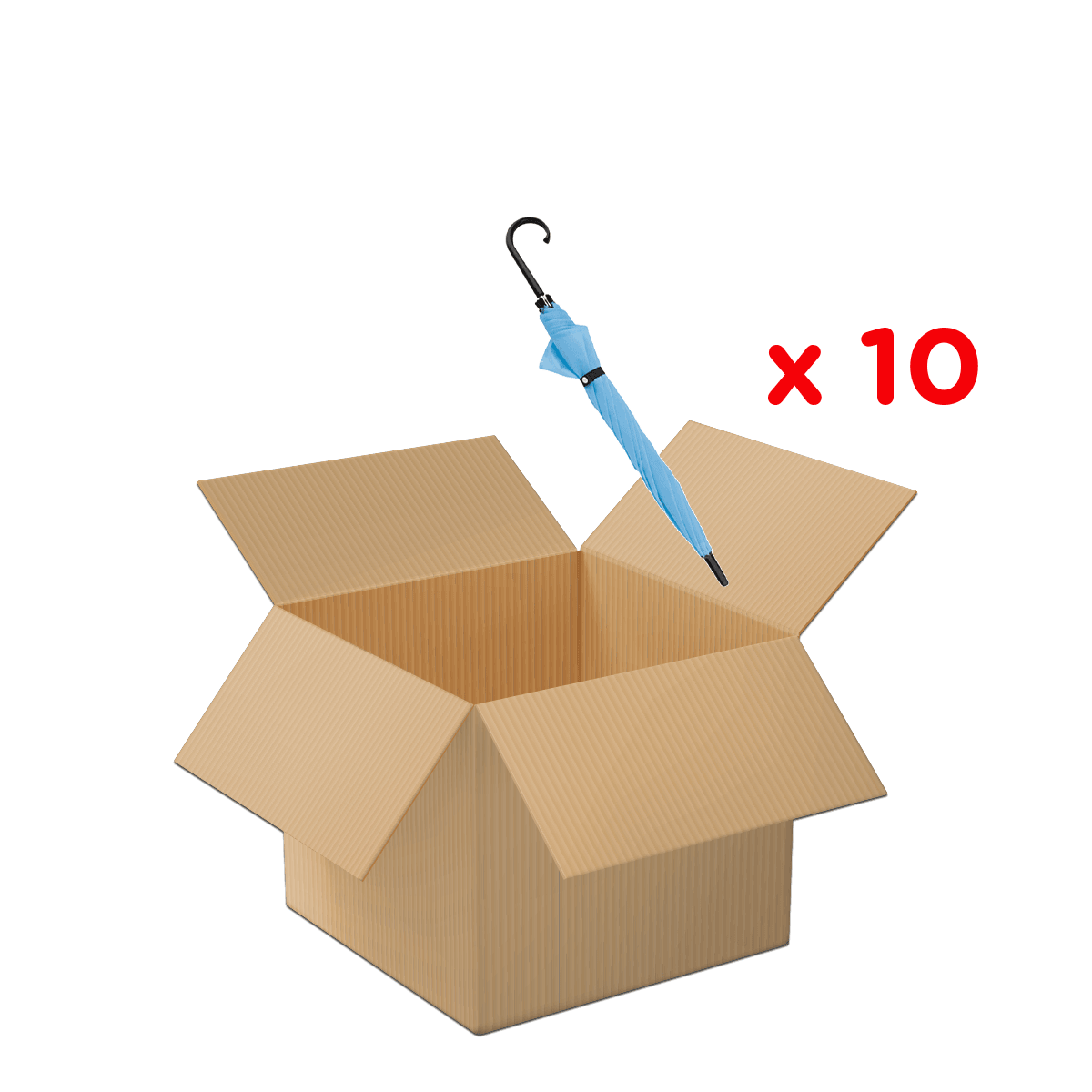 Karton, Kiste, offene Box, ausgepackt, Regenschirm, Umzugskarton, Kartonbox, Klappbox, Paketbox, Umzugsgut, Quittung, Kartonbox, Regenschirm, Box, Verpackung
