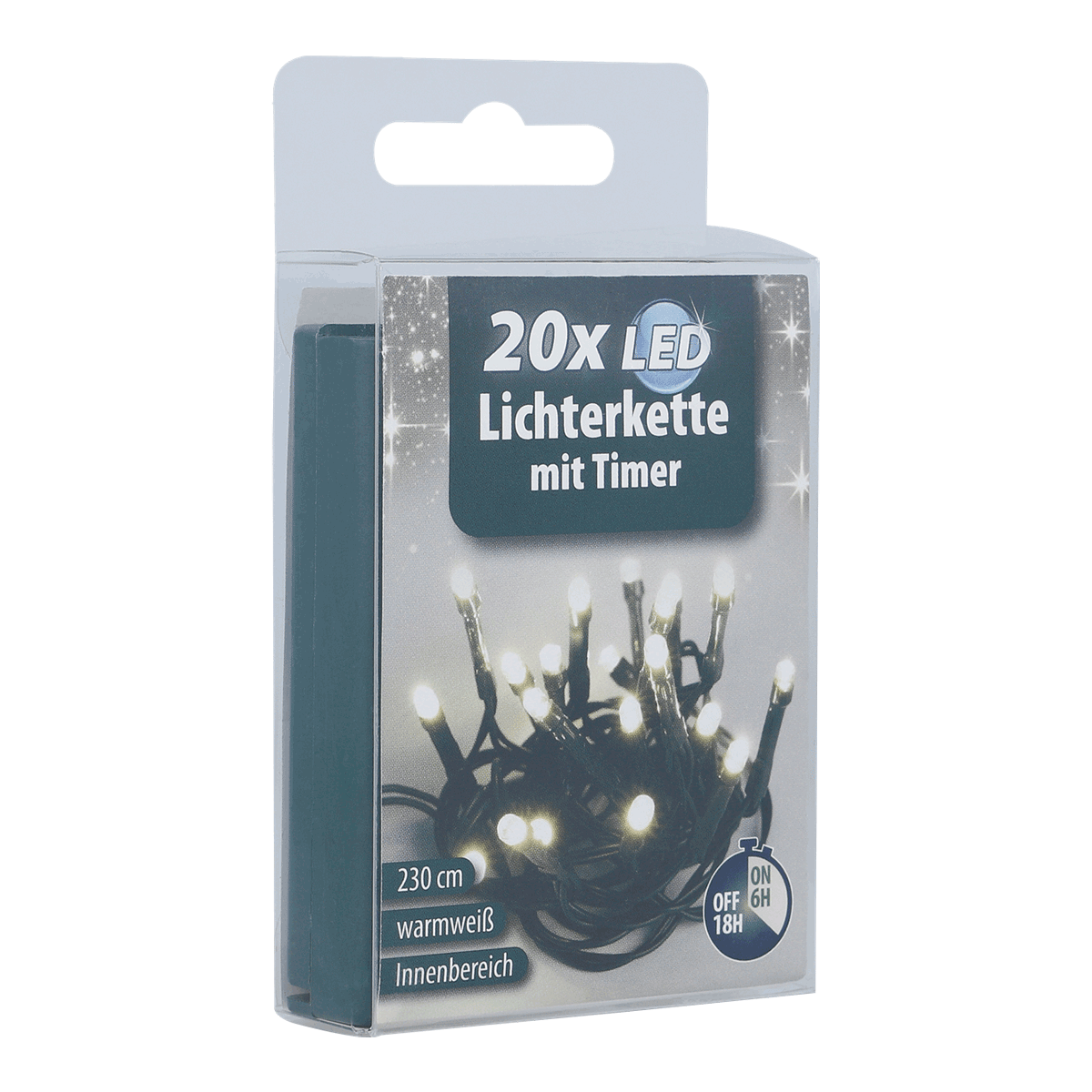 Lichterkette, LED, 20x, 230 cm, Innenbereich, Lichterkette, LED, 230 cm, warmweiß, Innenbereich, Lichterkette, LED, 20x, 230 cm, Innenbereich