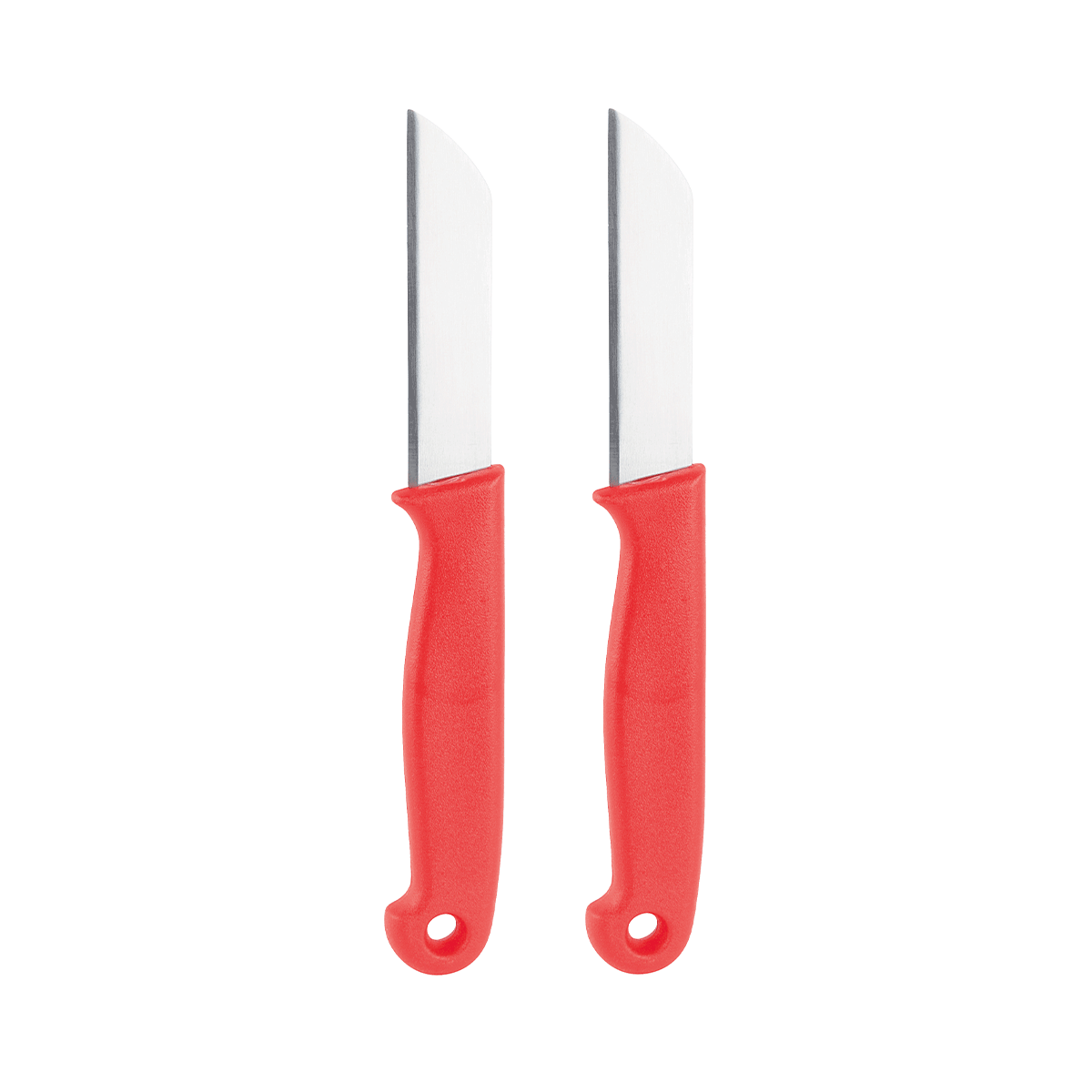 messer, utility knife, rotgriffe, stahl, paare, Buttermesser, Schälmesser, Edelstahl, roter Griff, doppeltes Messer, Küchenmesser, Schälmesser, Edelstahlklinge, roter Griff, Doppelset