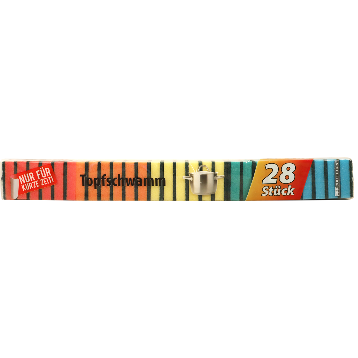 Topfaufsatz, Kochrohre?, Topfschwamm, Schwamm, Multicolor Streifen, Topfschwamm, Schwamm, Küchenschwamm, Kochtopf, Mehrfarbig, Backpapier, Topfschwammm, Schwamm, Paket, 28 Stück