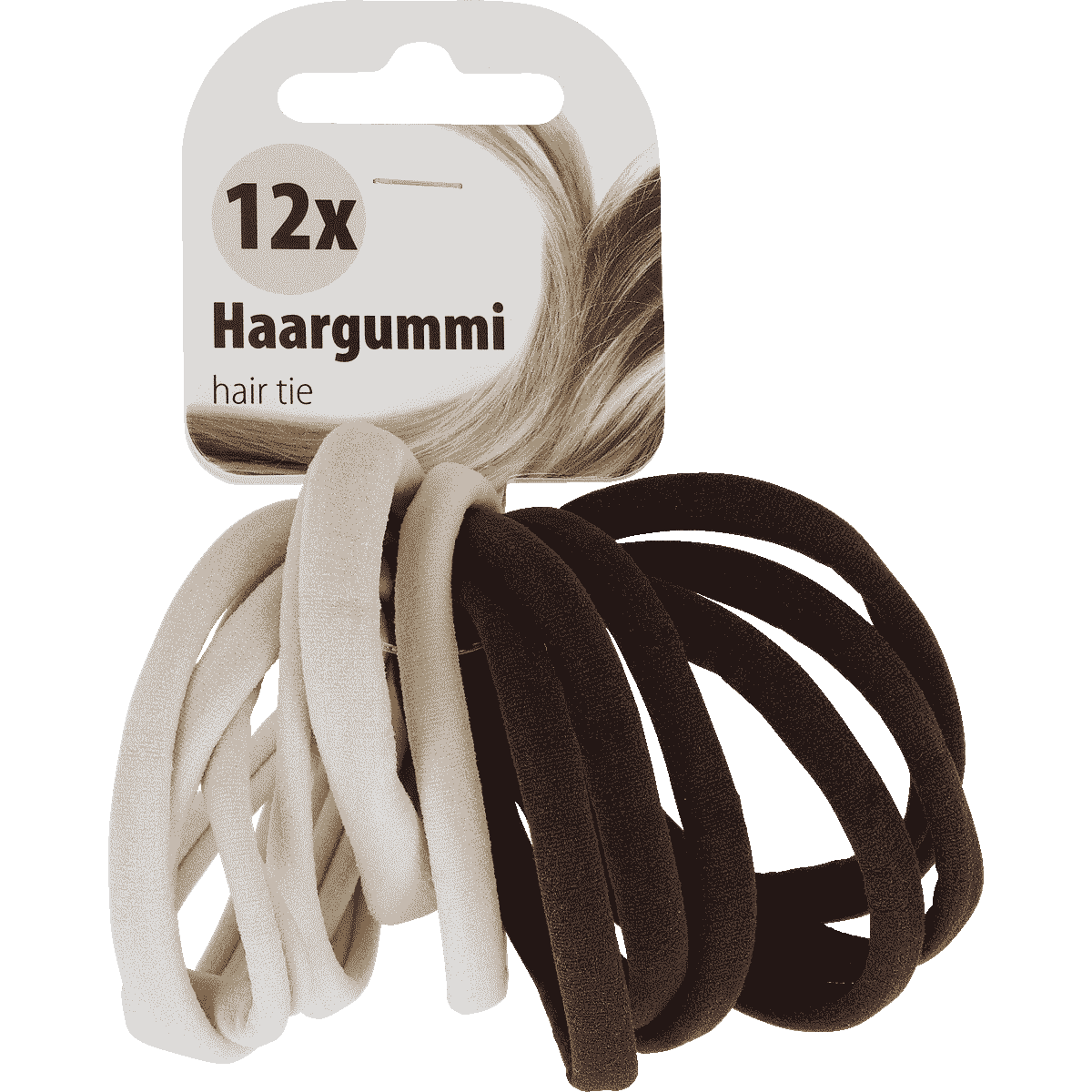 Haargummis, Haarbänder, Schwarz, Beige, Elastische Haarbänder, Haargummi, Elastisch, Haarband, braun, beige, Haarband, Haargummi, Haarbandgummi, Haargummi Set, Stoffhaargummi