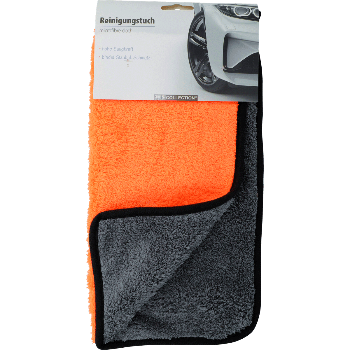 Tuch, Mikrofaser, Autopflege, Reinigungstuch, Handtuch-Rolle, mikrofaser tuch, Autopflege, orange, grau, zweiseitig, Mikrofaser-Tuch, Autopflege, Frottier-Set, orange, grau