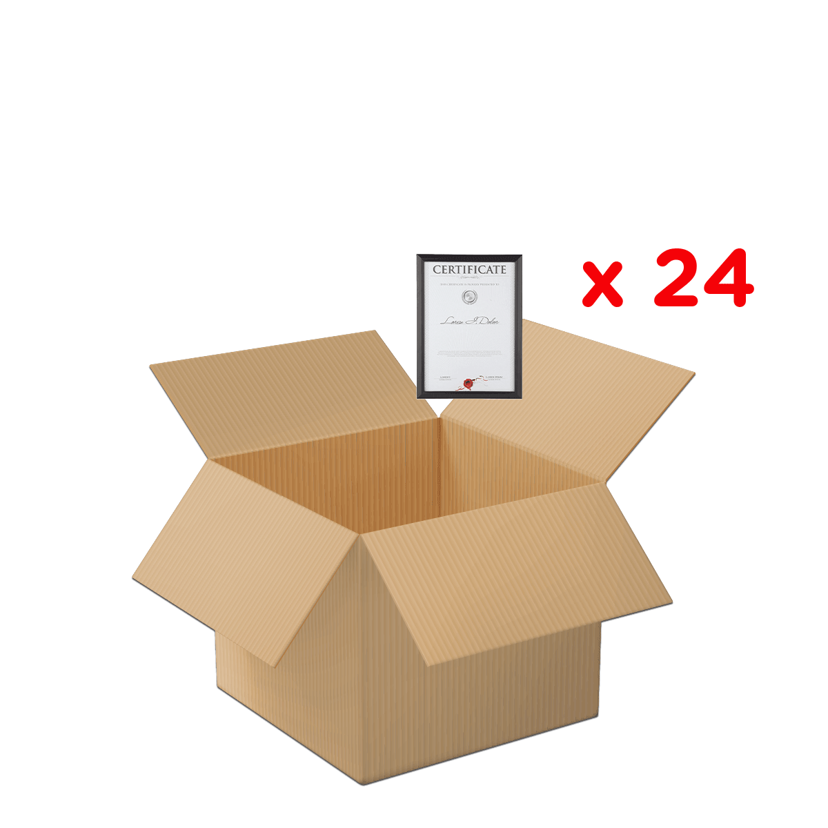Kartonbox, offene Box, Versandkarton,  Wellpappe, Zertifikat, kartonbox, ungeöffnetes paket, Versandbox,  Well?, box, Karton, offene Box, Zertifikat, Verpackung