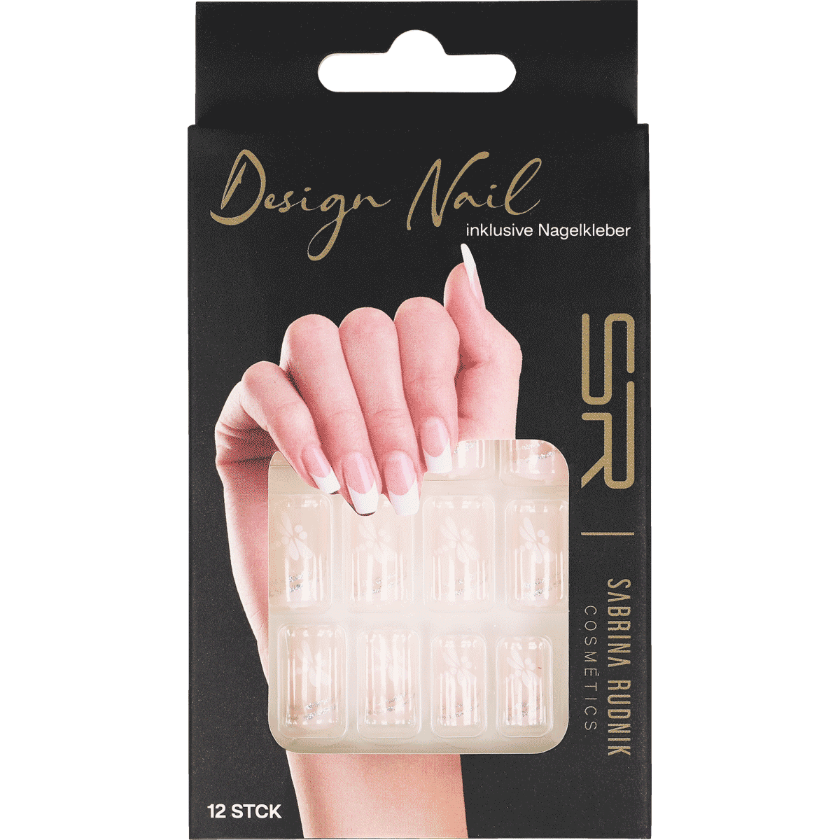 Nagelklebefolie, Kunstnagel, Nagelkunst, Nagelsticker, 12 Stück, Nagel-Tips, Gel-Nagelfolie, Nagelkleber, S-Form, 12 Stück, Nagelkleber, Nail Art, Kunstnägel, Kunstnagel, 12 Stck