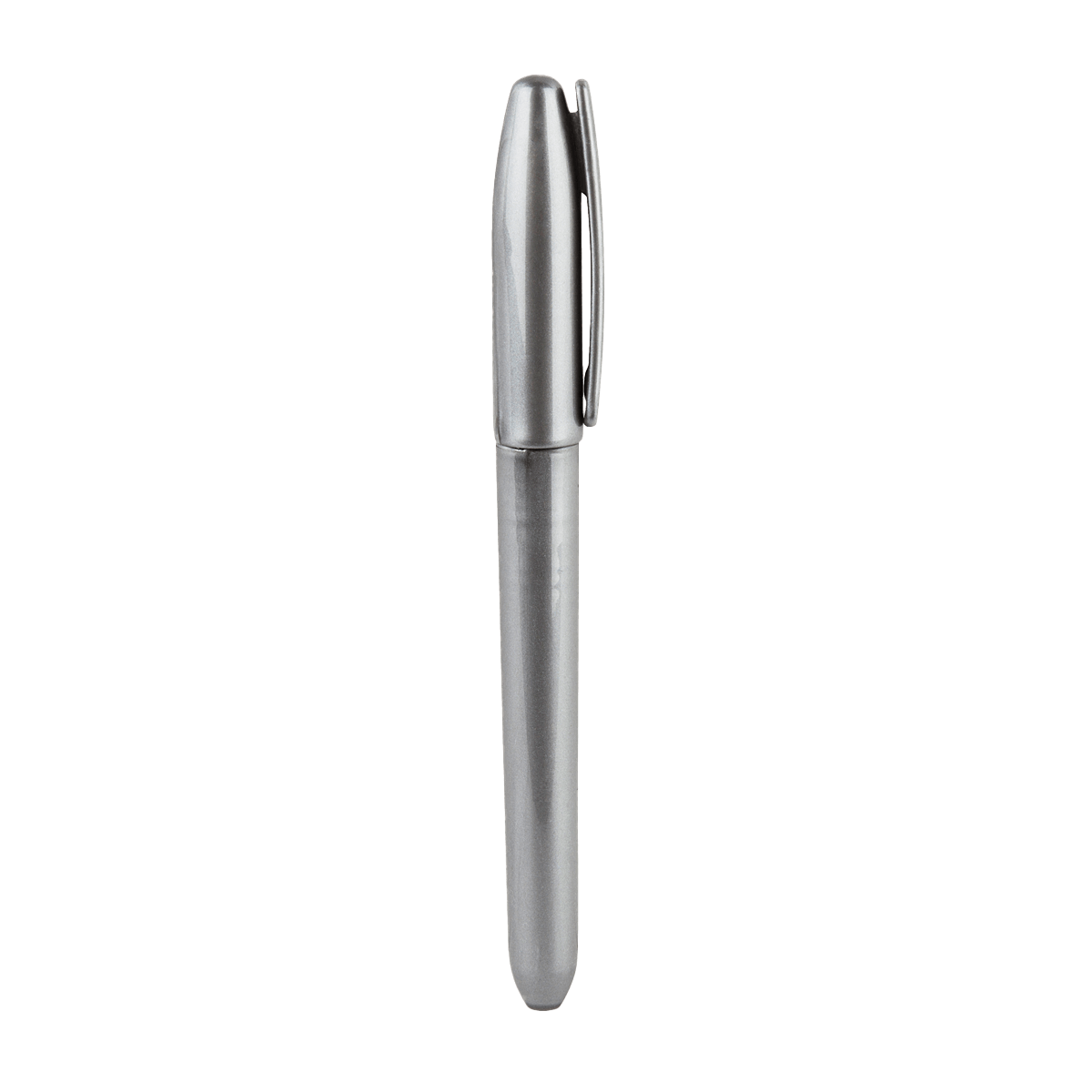 Kugelschreiber, Metall, Silber, Clip, Kugelschreiber mit Tintenfunktion