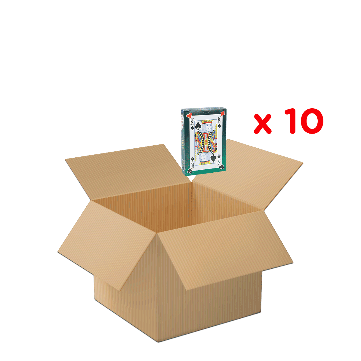 Kartenspiel, Karten, Spielkarten, Kartenset, Kartonbox, Kartenset, Spielkarten, König Pik, Box, 10×, box, Kartenspiel, Spielkarten, König Spade, 10 Stück