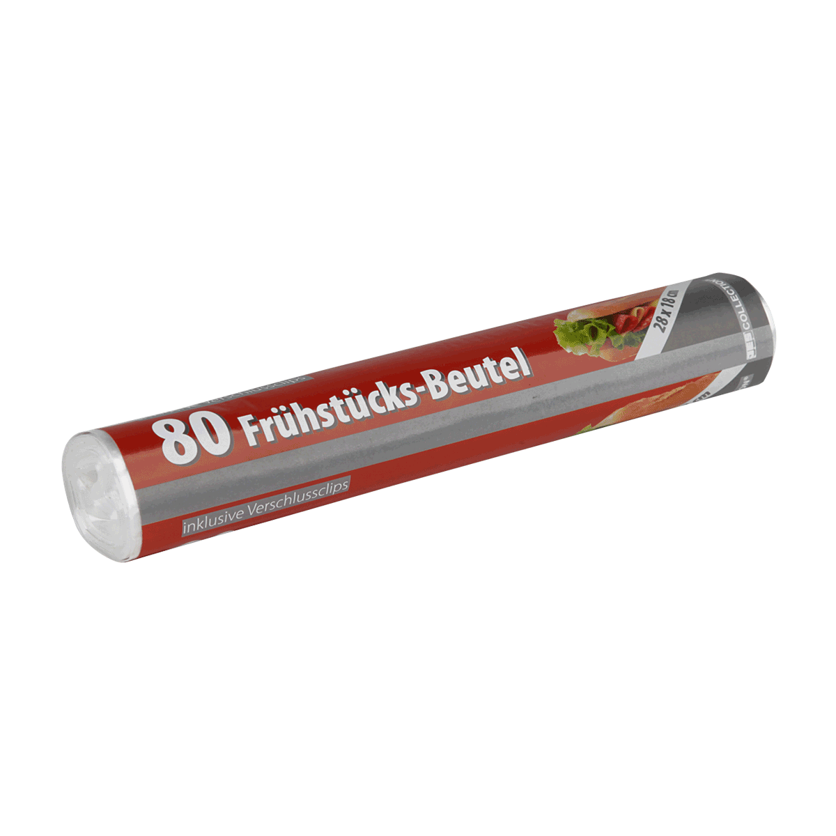 Frühstücksbeutel, 80 Stück, Verschlussclips, Rolle, Küchenzubehör, Frühstücksbeutel, Trinkverschluss, 80er Pack, Verschlussclips, Rollbeutel, Frühstücksbeutel, 80 Stück, Verpackungsrolle, Verschlussclips, Küchenbedarf