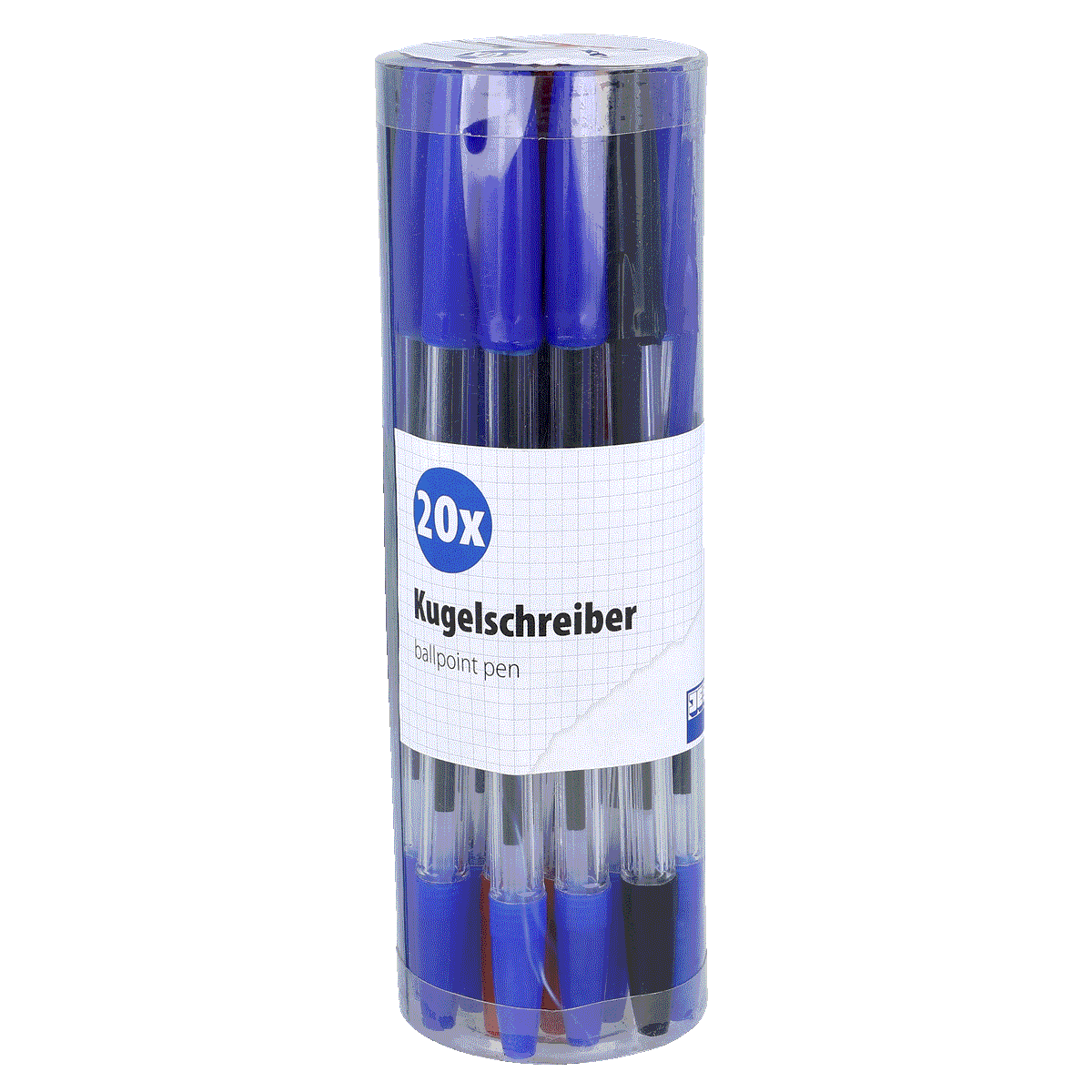Kugelschreiber, Ballpoint, Schreibset, Tintenstift, 20er-Pack, Kugelschreiber, Kugelschreiber-Set, Ballpoint Pen, Kugelschreiber blau, 20x Penne, Kugelschreiber, Ballpoint pen, Schreibset, Kunststoff, blaue Tinte