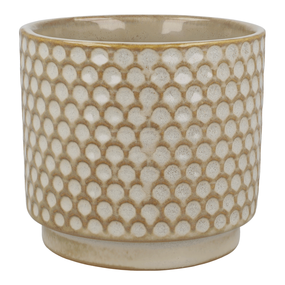Tasse, Becher, Keramik, punktiertes Muster, beige, Tasse, Keramikbecher, geprägte Oberfläche, beige, Lunchware, Tasse, Keramik, Beige, Strukturmuster, Höhe mittel