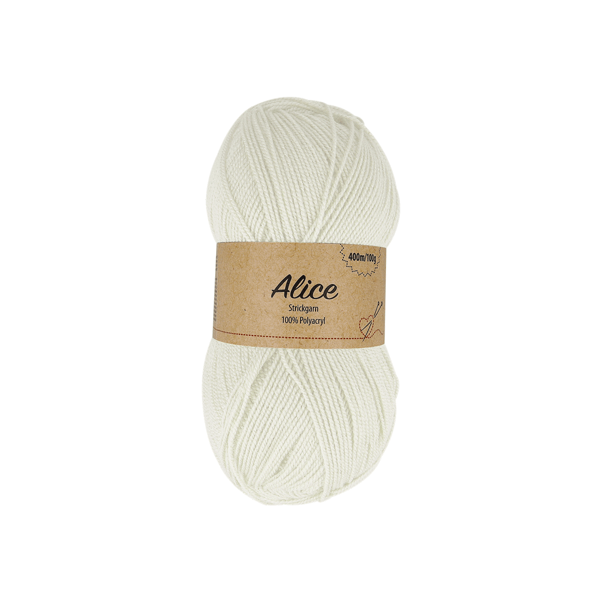 Wollknäuel, 100% Polyacryl, creme, Strickgarn, Garnball, Strickgarn, 100% Polyacryl, cremefarben, Garnrolle, Alice Label, Wolle, Strickgarn, 100% Polyacryl, Creme, Garn