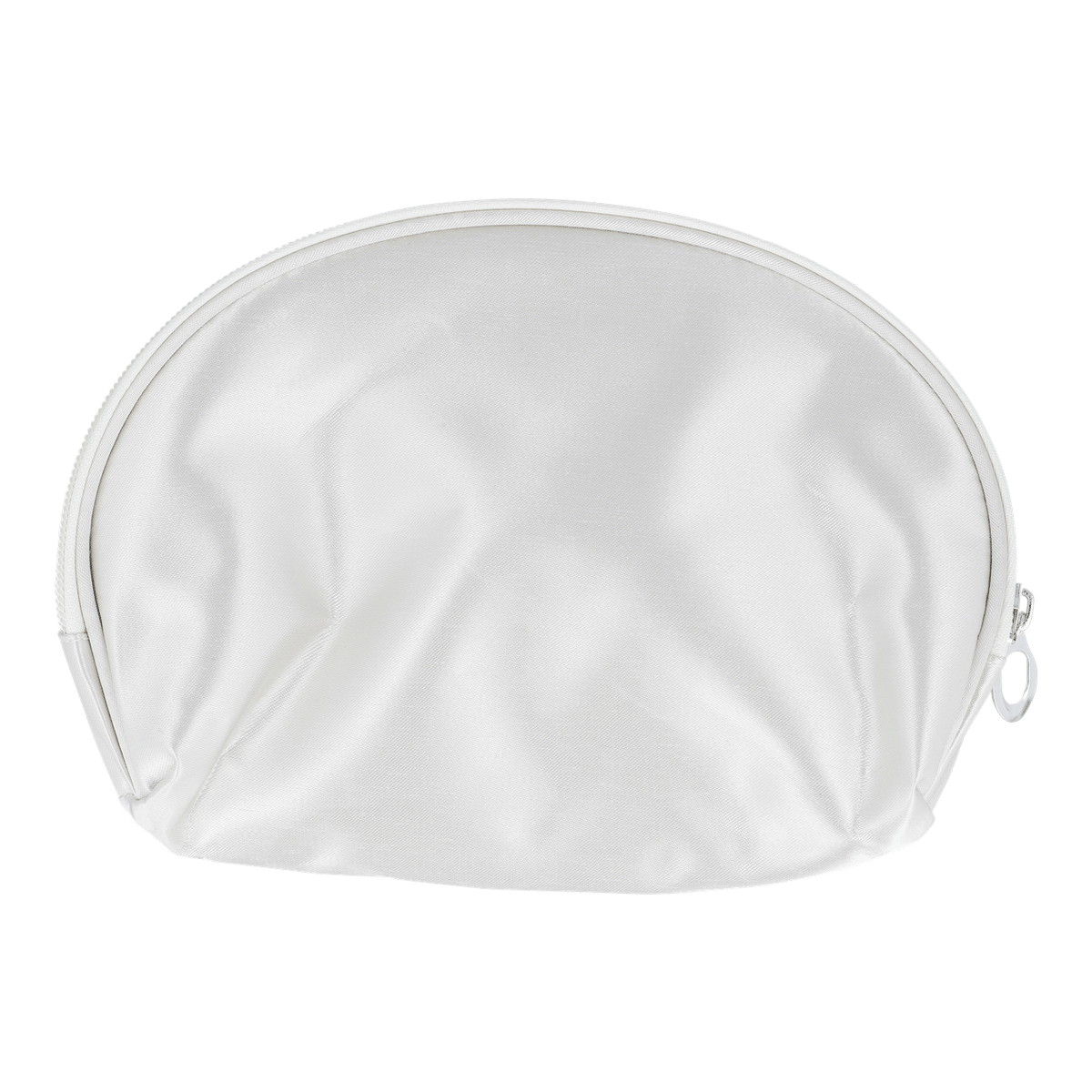 Kosmetiktäschchen, Makeup-Tasche, Weiß, Reißverschluss, Halbkreis, Kosmetikbeutel, Make-up-Tasche, Weiß, Reißverschluss, Rund, Makeup-Tasche, Beutel, Weiß, Reißverschluss, Reisezubehör