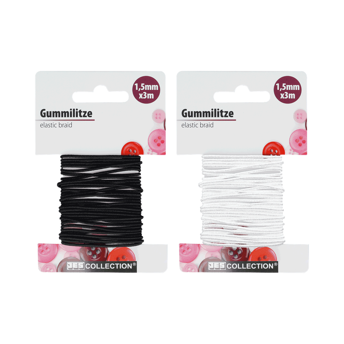 Gummilitze, elastisches Brädel, Schwarz, Weiß, Regulierband, elastischer Zopf, Gummilitze, Haarbänder, schwarz, weiß, Gummilitze, elastischer Zopf, Schwarz, Weiß, Befestigungskordel