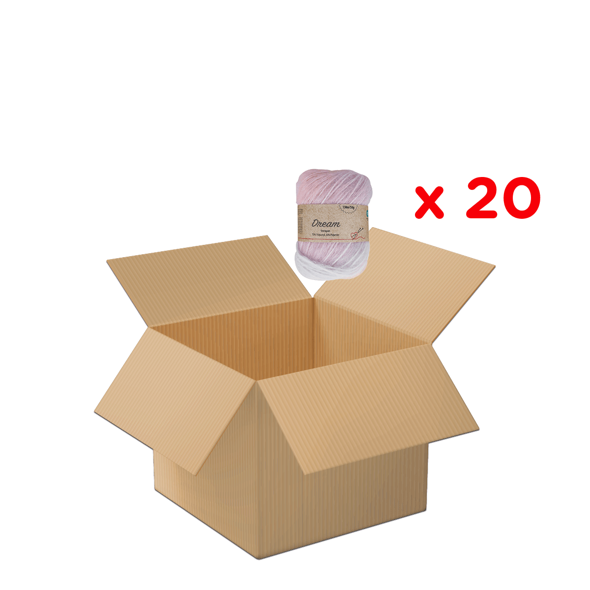Kartonbox, Offene Box, Verpackungsbox, Schnur Garn, Garnknäuel, Kartonbox, Versandkarton, Wellpappe, ungeöffnet, leere Box, Kartonbox, 20 Stück, Garnrolle, braune Box, Versandkarton