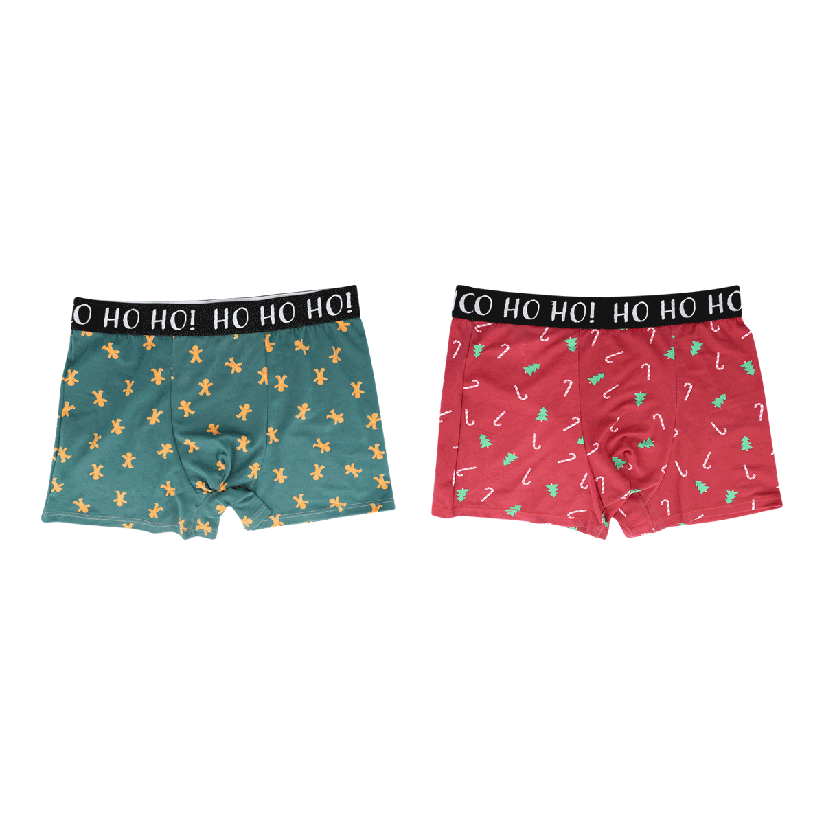 Boxershorts, Weihnachten, gemustert, Doppelpack, Elastischer Bund