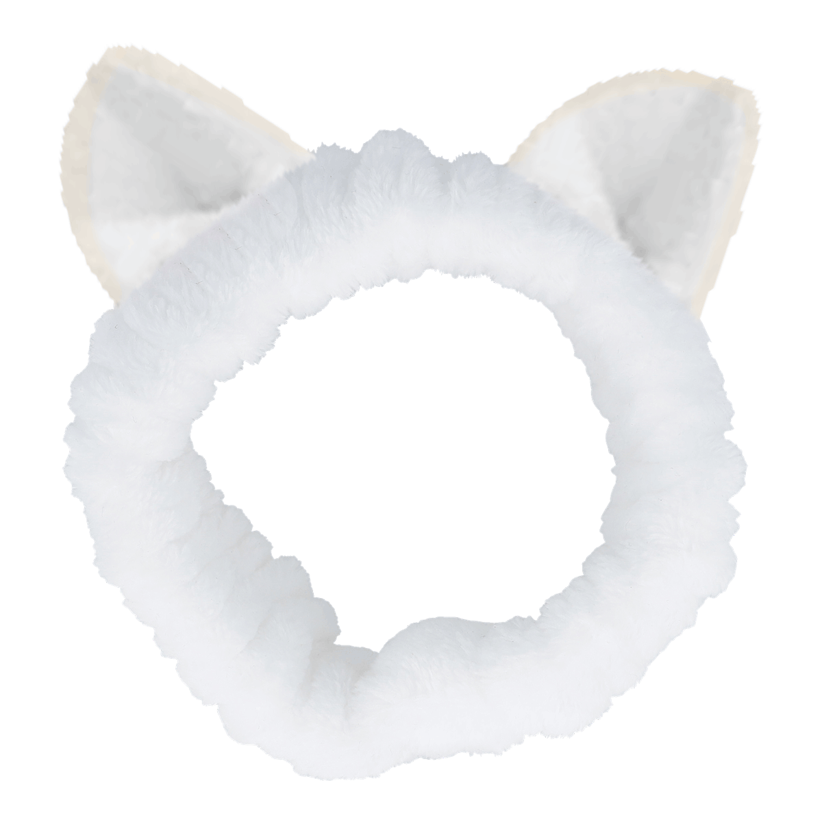 Kopfband, Katzenohren, weiß, flauschig, Haarzubehör, Kopfband, Katze Ohren, weiß,  Fell, Zubehör, Kopfbedeckung, Kopfschmuck, Ohrenform, Weiß, Kopfschmuck