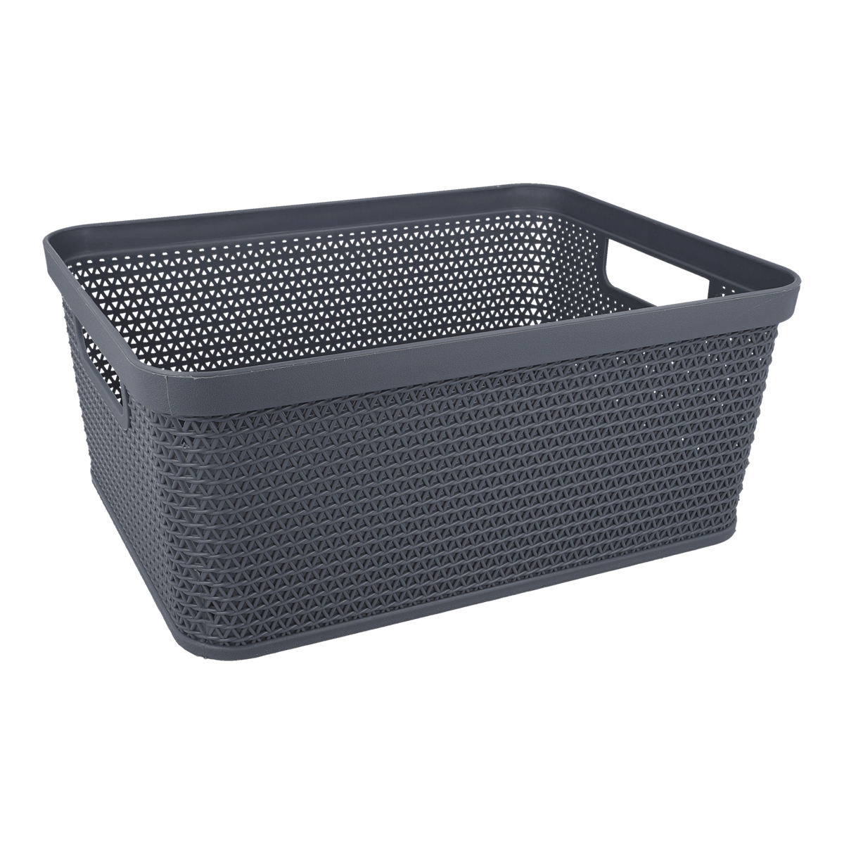 korb, aufbewahrung, Gitterkorb, Kunststoffkorb, grau, Aufbewahrungskorb, Korb, Gitterkorb, Plastikkorb, Aufbewahrung, korb, Aufbewahrung, Korb mit Lochmuster, Grau, Größe Standard