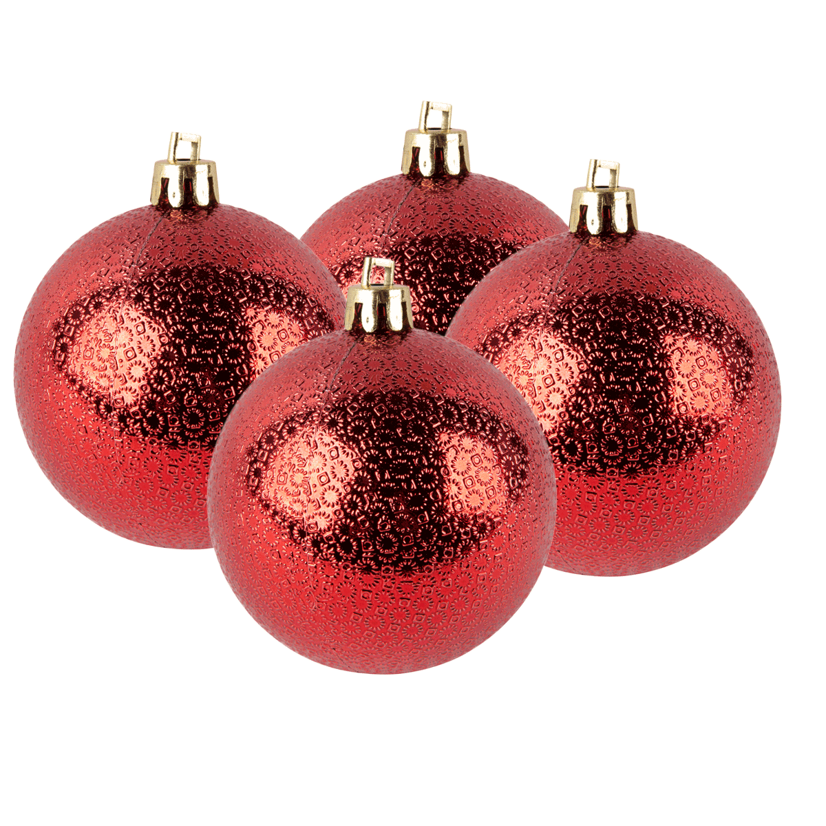 Christbaumkugeln, Schmuckkugeln, Rot, Glitter, Weihnachtsdeko