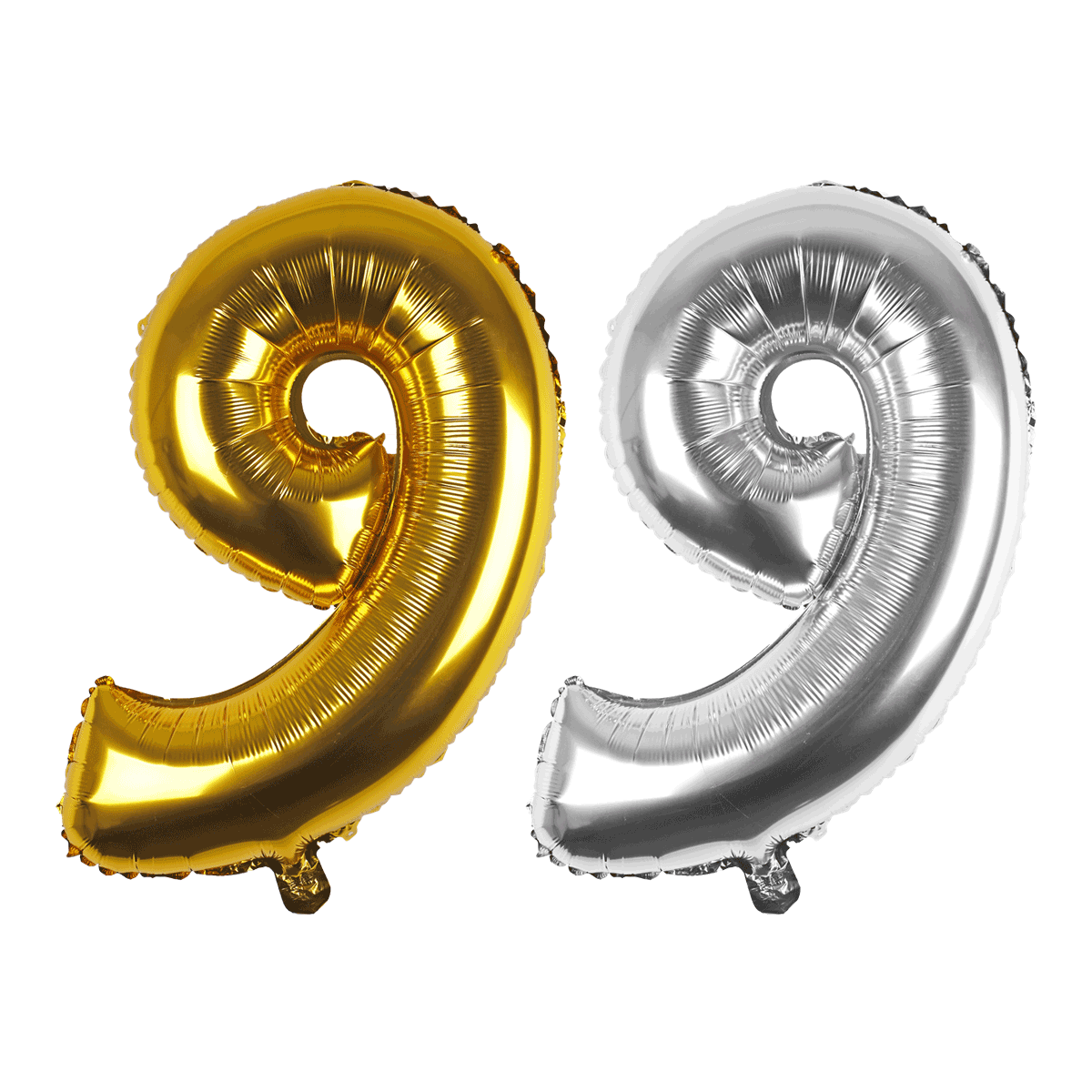 Luftballon, Geldfarben, Zahlenballon, Satzballon, Geburtstag, balloon, gold, silver, number 9, foil balloon, Balloon, Nummer 9, Gold, Silber, Alu-Luftballon