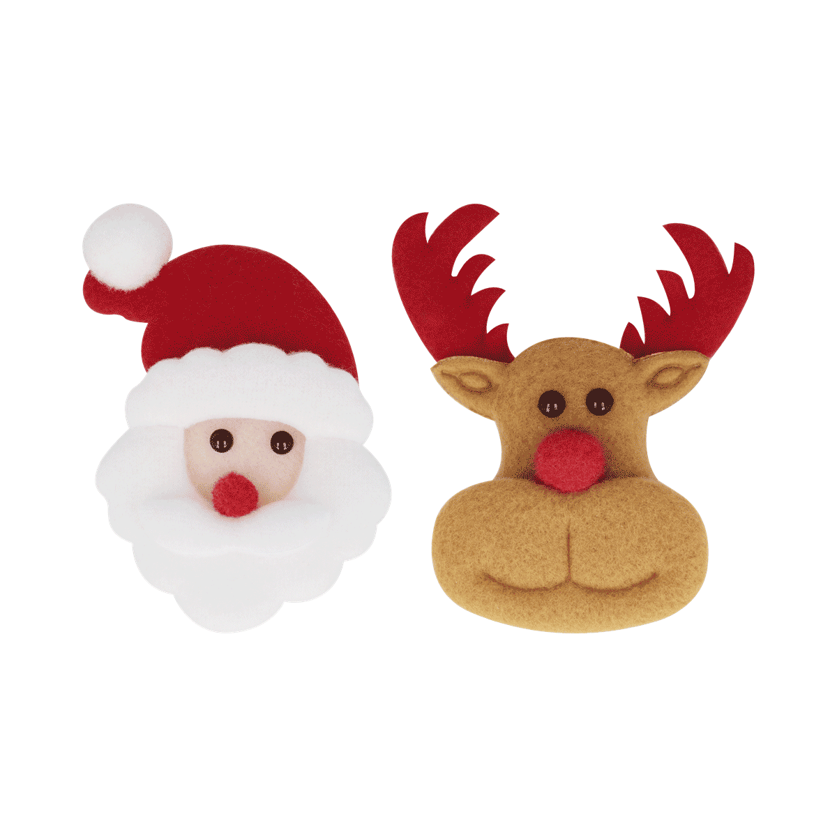 weihnachtsdeko, figur, santa klaus, rentier, pone