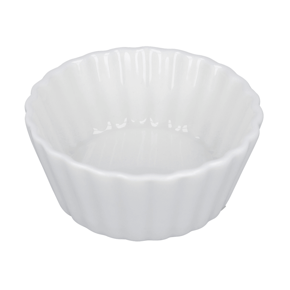 Schüssel, Porzellan, Weiß, Rillen, Mini-Form, Schale, Porzellan, weiß, Rillen-Schale, Dessertschale, Schale, Porzellan, Weiß, Rillenschale, Backform