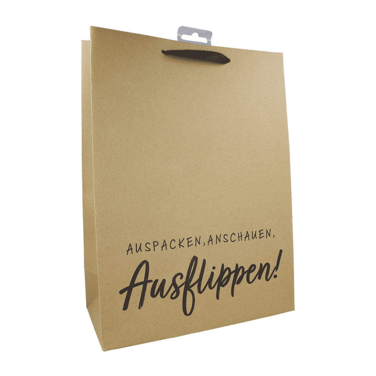Papiertasche, Tragetasche, Einkaufstasche, braun, scheinbar recycelt, Papiertüte, Tüte, Papierbeutel, Kartontüte, Beutel mit Henkel, Papiertüte, Kaufeinkaufstasche, Braun, Papiertasche, Ausflippen
