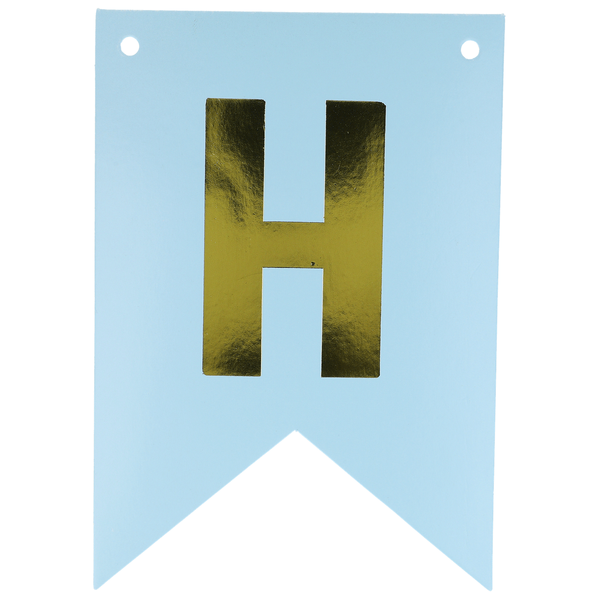H Banner, Gold Letter, Buchstabe H, Blauer Hintergrund, 旗旗帜, H Flagge, Banner, Hauptbuchstabe, Goldene Farbe, Deko-Flagge, Banner, Flag, Buchstabe H, Aufhängebanner, Goldfolie