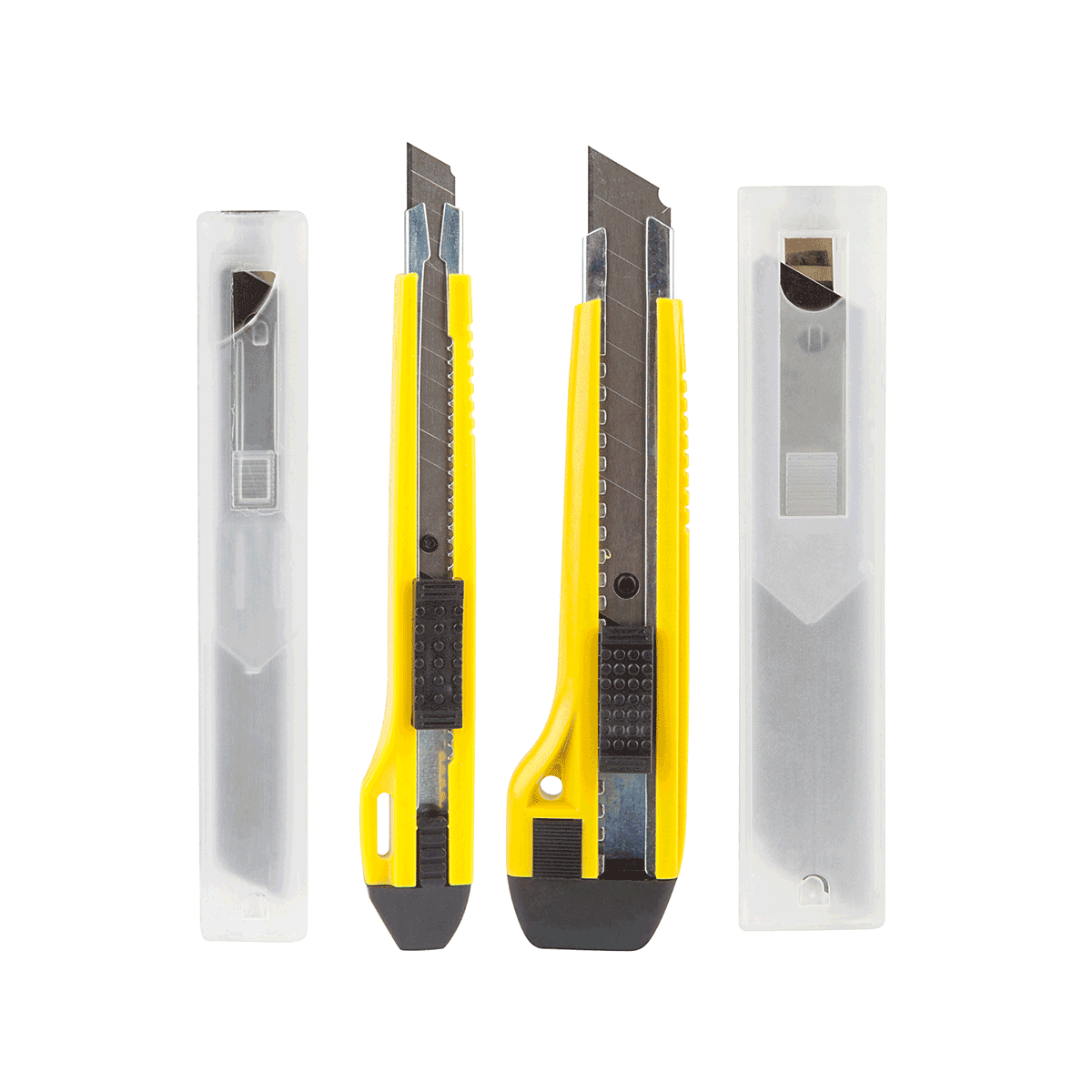 utility, Schneidemesser, Bastelwerkzeug, Kastenmesser, Klinge, Schneidewerkzeug, Abisoliermesser?, Kartonmesser?, Utility-Klinge, Falzmesser, Utility knife, Box cutter, Rotary blade, Retractable, Yellow handle